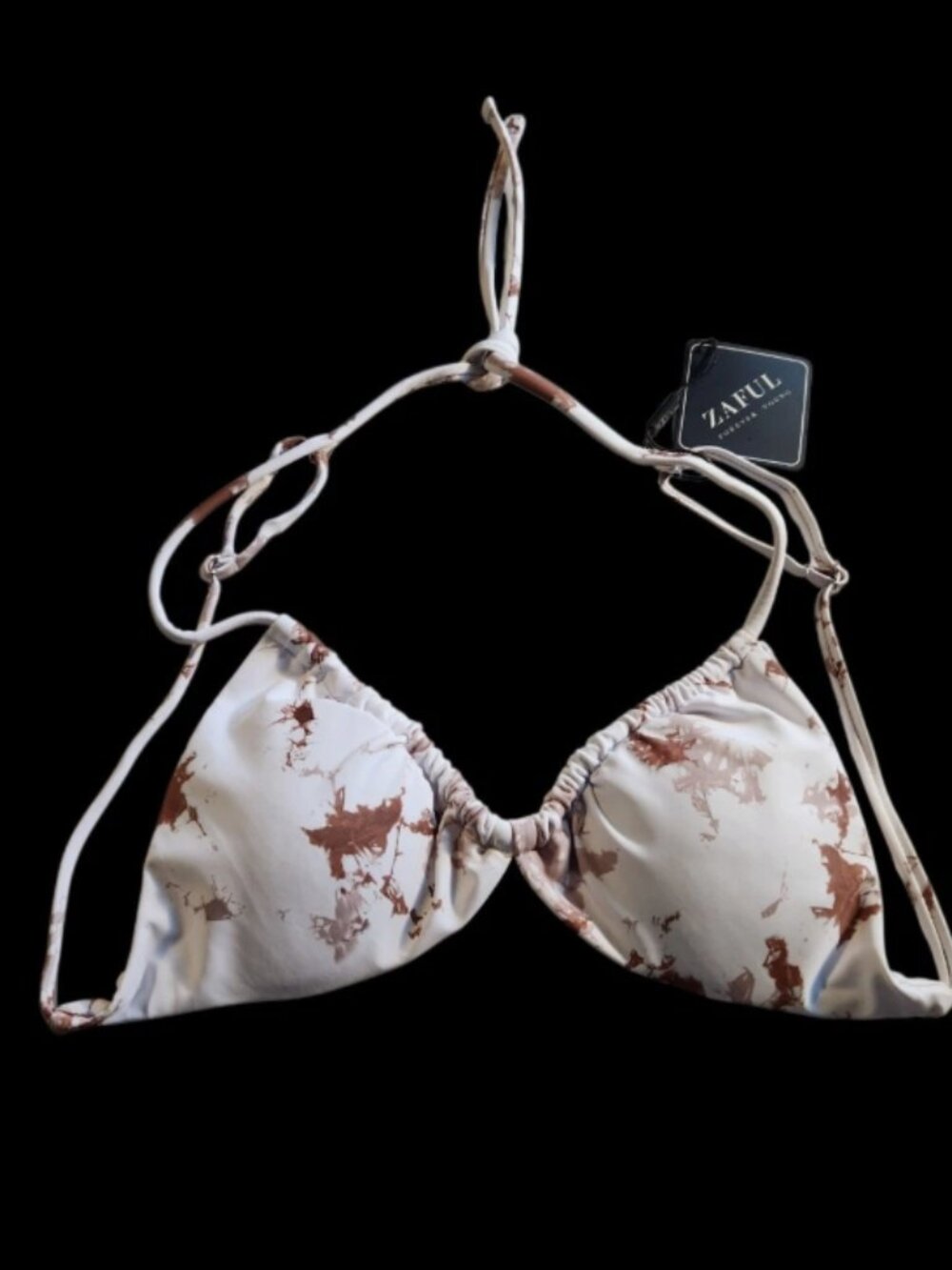 ZAFUL Womens Tie Dye String Bikini Swimsuit Set Size 8/L 2 Piece Swimming Suit - Picture 2 of 7